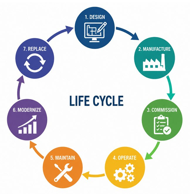 Electrical asset lifecycle